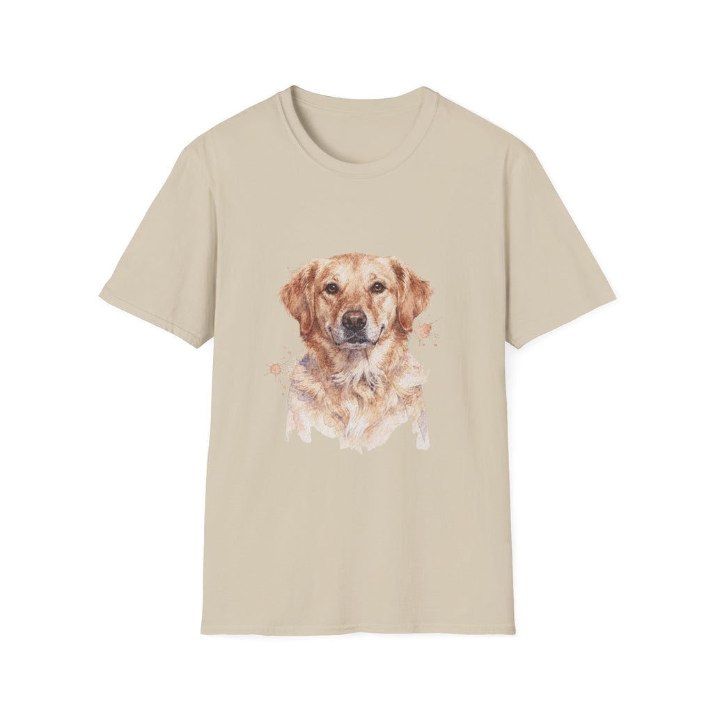 Golden Retriever Watercolor Portrait Shirt | Personalized Golden Retriever Mom Tee | Golden Retriever Lover Gift | Brissa Keepsake