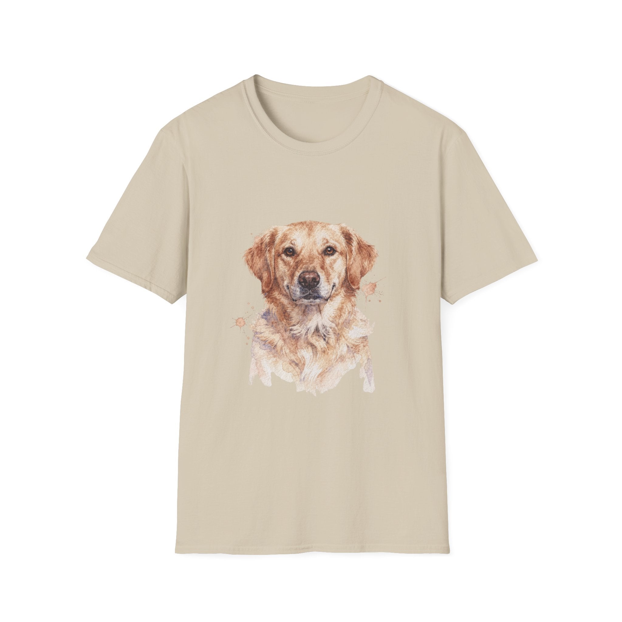 Golden Retriever Watercolor Portrait Shirt | Personalized Golden Retriever Mom Tee | Golden Retriever Lover Gift | Brissa Keepsake