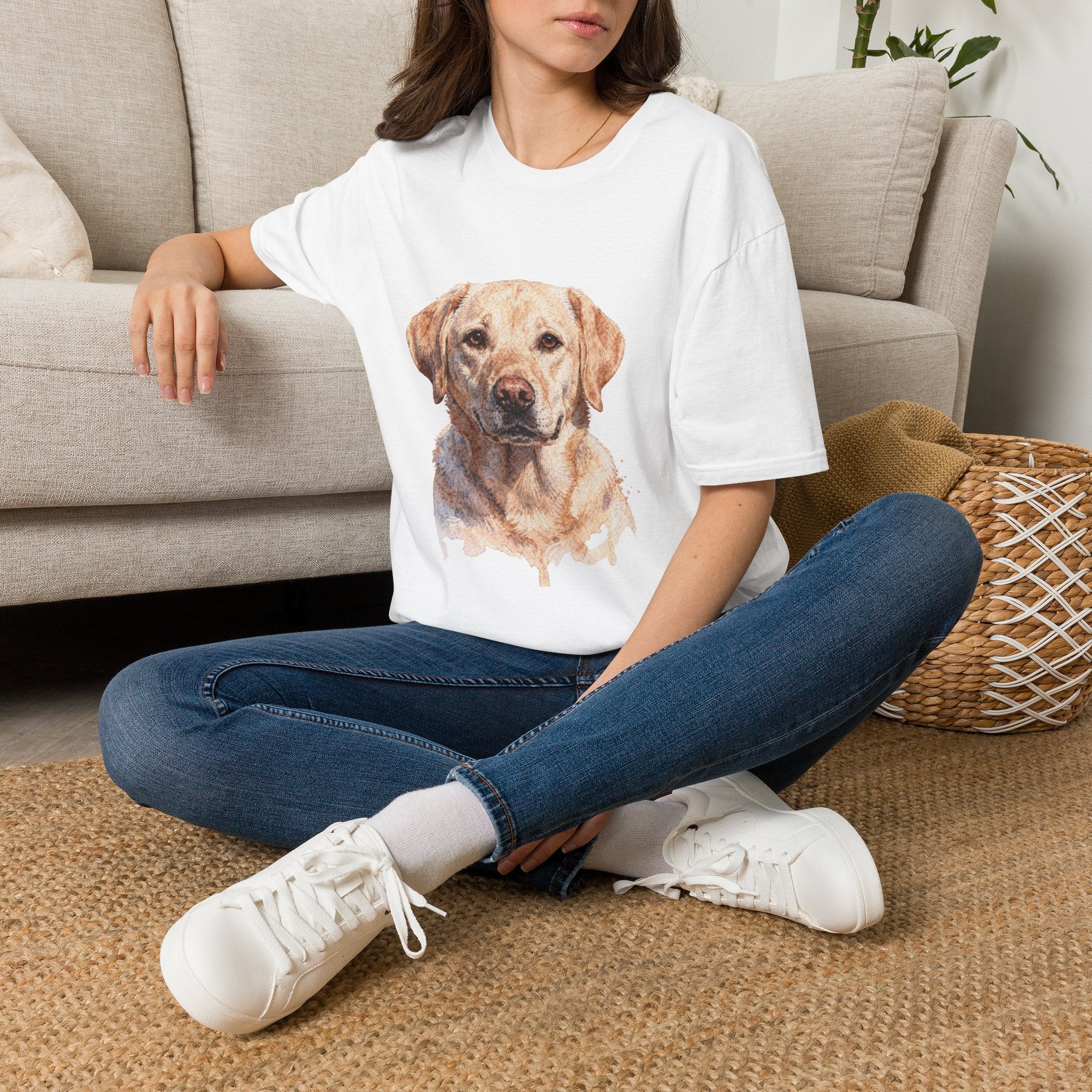 Labrador Watercolor Portrait Shirt | Personalized Labrador Mom Tee | Labrador Lover Gift | Brissa Keepsake