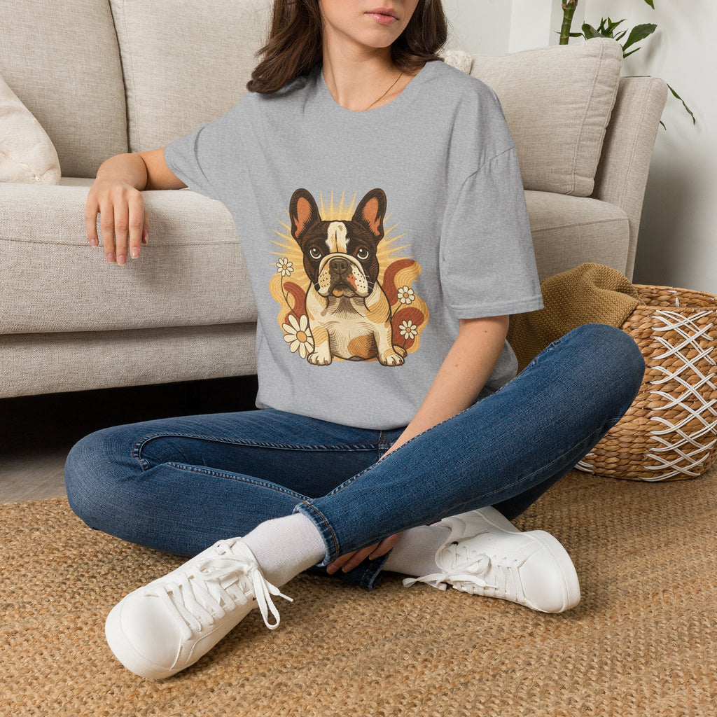 French Bulldog Retro Groovy 70S Design Shirt | Personalized French Bulldog Mom Tee | French Bulldog Lover Gift | Brissa Keepsake