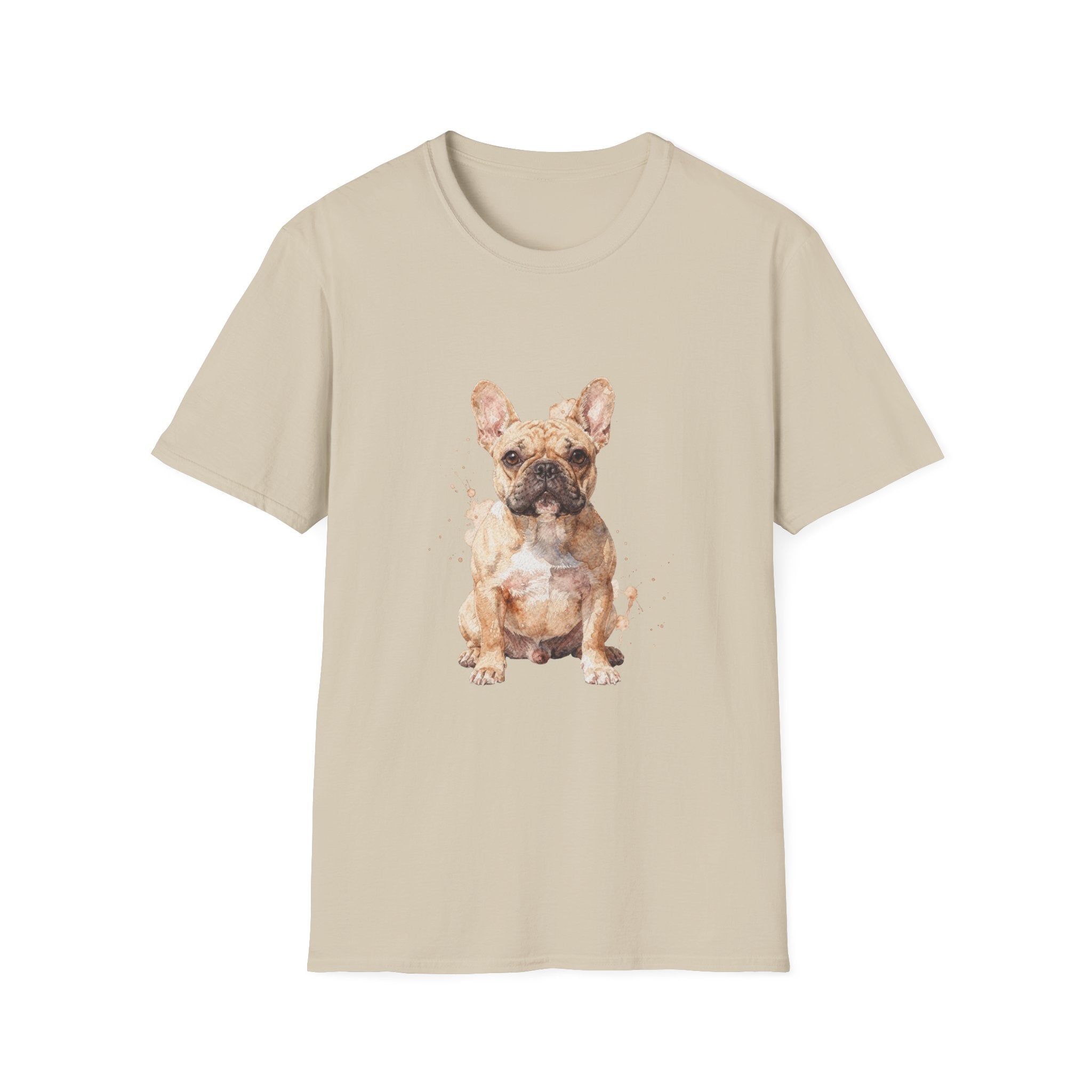 French Bulldog Watercolor Portrait Shirt | Personalized French Bulldog Mom Tee | French Bulldog Lover Gift | Brissa Keepsake