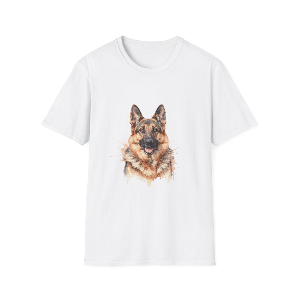 German Shepherd Watercolor Portrait Shirt | Personalized German Shepherd Mom Tee | German Shepherd Lover Gift | Brissa Keepsake