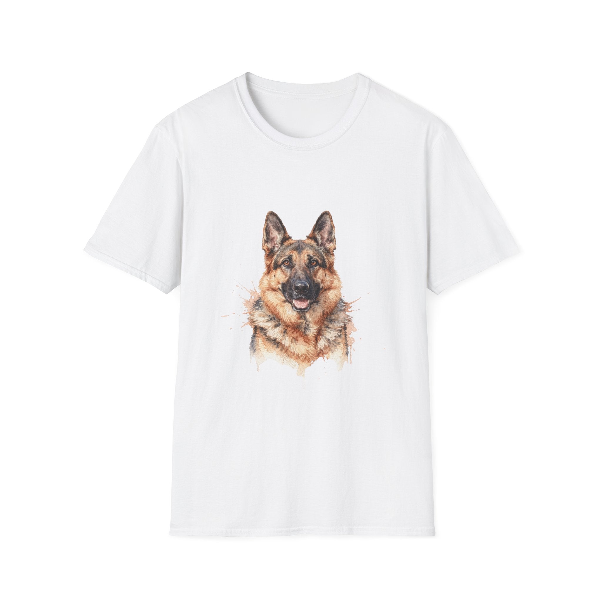 German Shepherd Watercolor Portrait Shirt | Personalized German Shepherd Mom Tee | German Shepherd Lover Gift | Brissa Keepsake