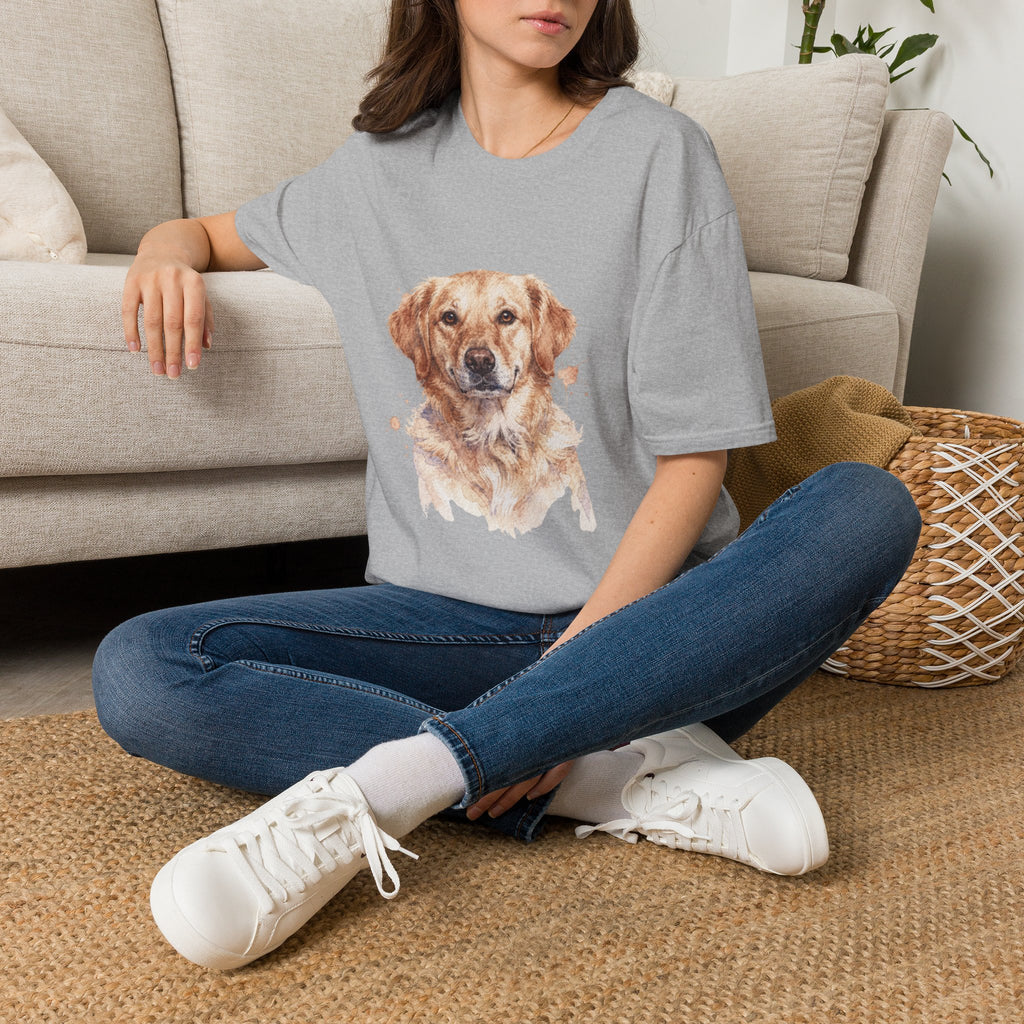Golden Retriever Watercolor Portrait Shirt | Personalized Golden Retriever Mom Tee | Golden Retriever Lover Gift | Brissa Keepsake