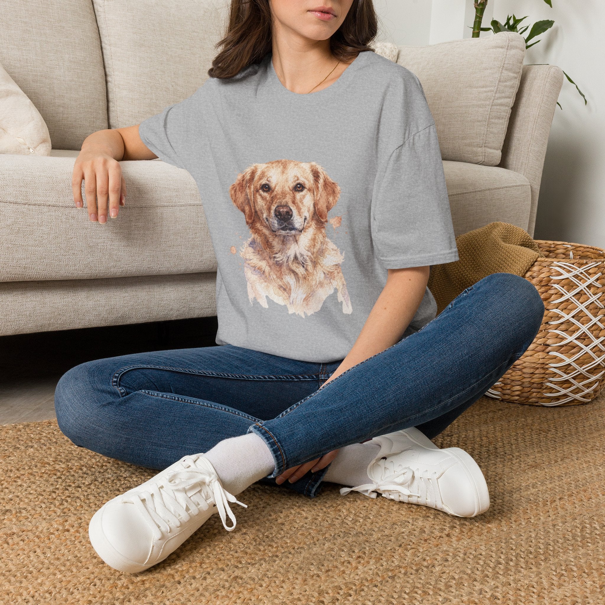 Golden Retriever Watercolor Portrait Shirt | Personalized Golden Retriever Mom Tee | Golden Retriever Lover Gift | Brissa Keepsake