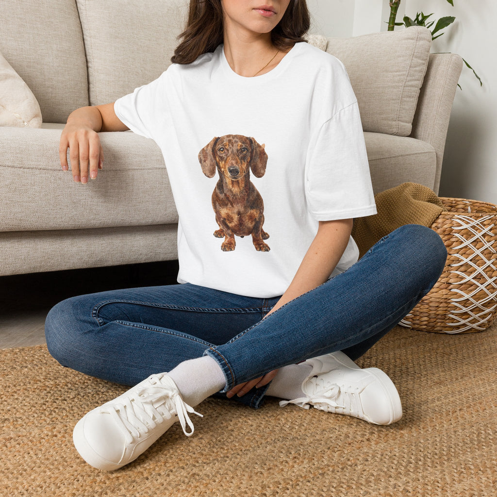 Dachshund Watercolor Portrait Shirt | Personalized Dachshund Mom Tee | Dachshund Lover Gift | Brissa Keepsake