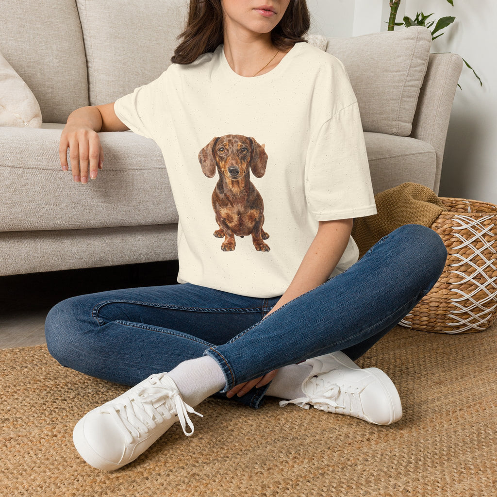 Dachshund Watercolor Portrait Shirt | Personalized Dachshund Mom Tee | Dachshund Lover Gift | Brissa Keepsake