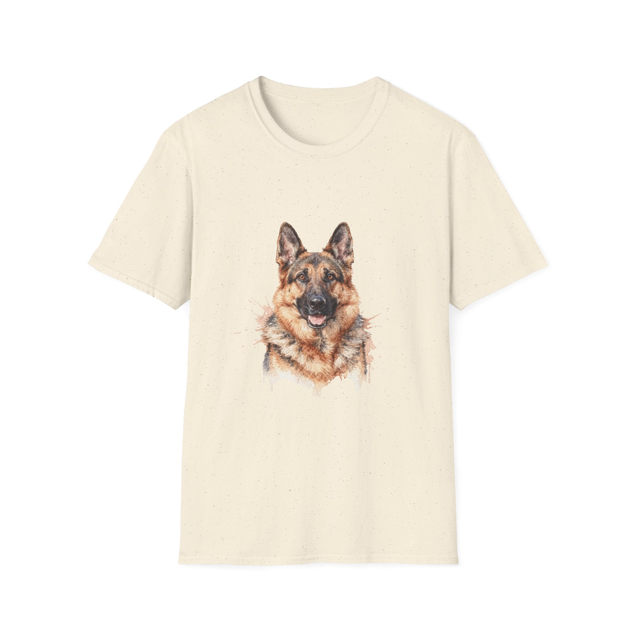 German Shepherd Watercolor Portrait Shirt | Personalized German Shepherd Mom Tee | German Shepherd Lover Gift | Brissa Keepsake