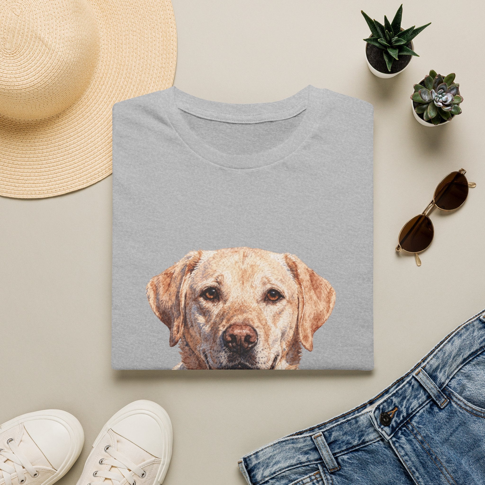 Labrador Watercolor Portrait Shirt | Personalized Labrador Mom Tee | Labrador Lover Gift | Brissa Keepsake