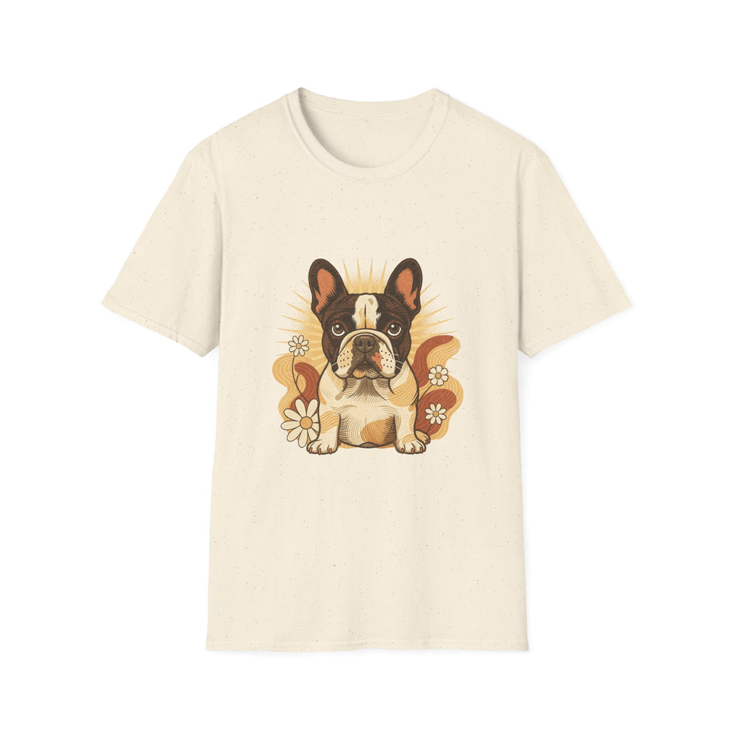 French Bulldog Retro Groovy 70S Design Shirt | Personalized French Bulldog Mom Tee | French Bulldog Lover Gift | Brissa Keepsake