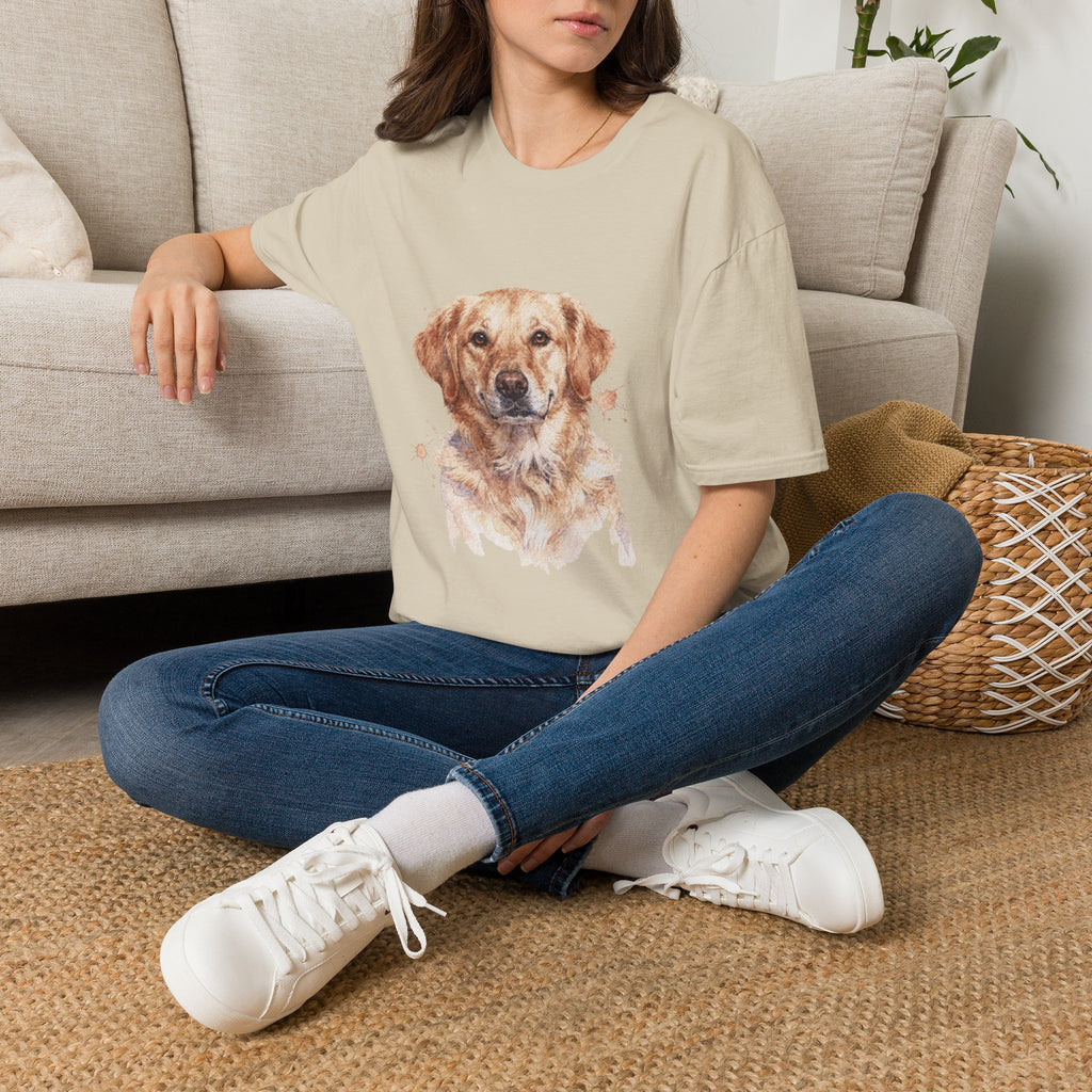 Golden Retriever Watercolor Portrait Shirt | Personalized Golden Retriever Mom Tee | Golden Retriever Lover Gift | Brissa Keepsake