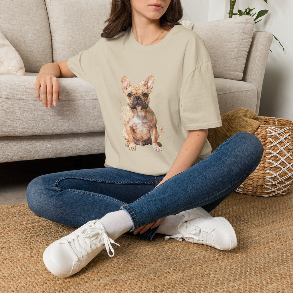French Bulldog Watercolor Portrait Shirt | Personalized French Bulldog Mom Tee | French Bulldog Lover Gift | Brissa Keepsake