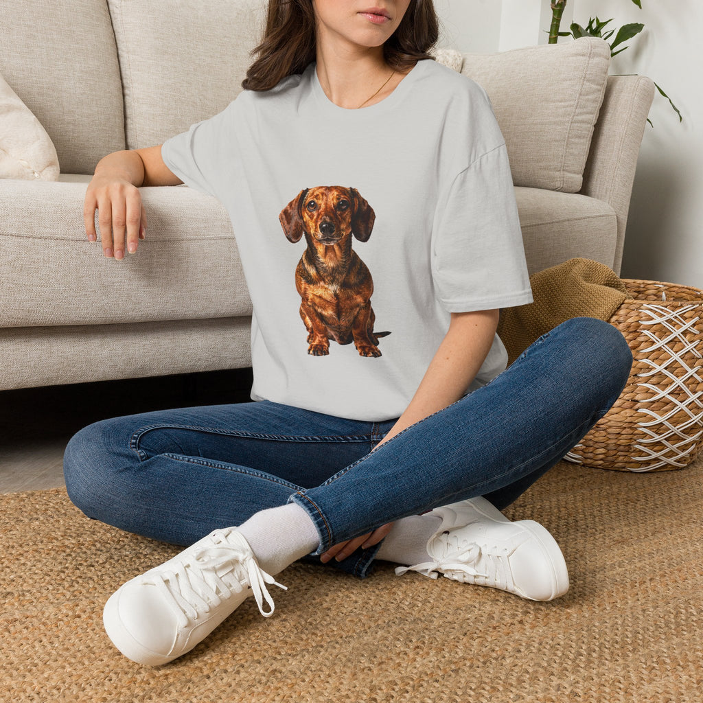 Dachshund Fine Art Photorealistic Portrait Shirt | Personalized Dachshund Mom Tee | Dachshund Lover Gift | Brissa Keepsake