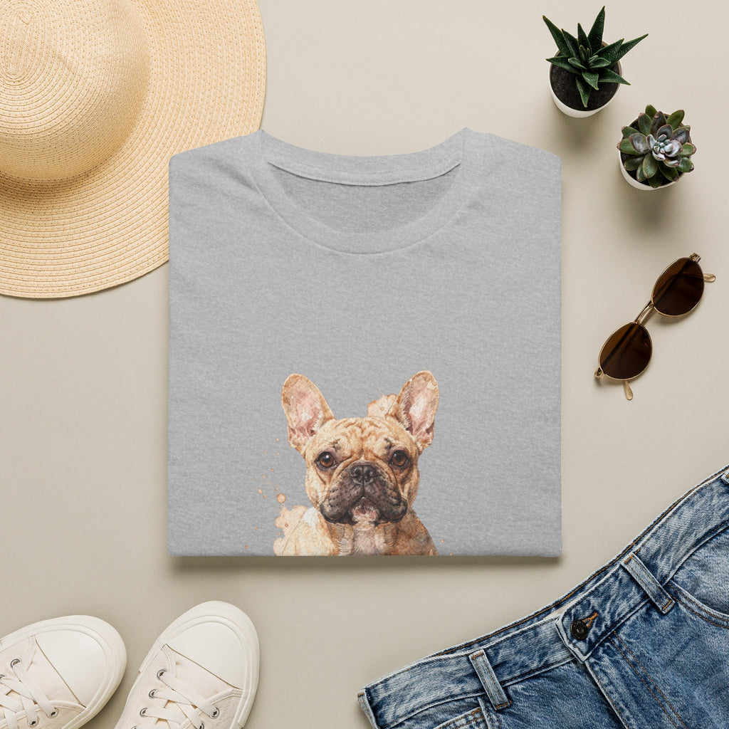 French Bulldog Watercolor Portrait Shirt | Personalized French Bulldog Mom Tee | French Bulldog Lover Gift | Brissa Keepsake