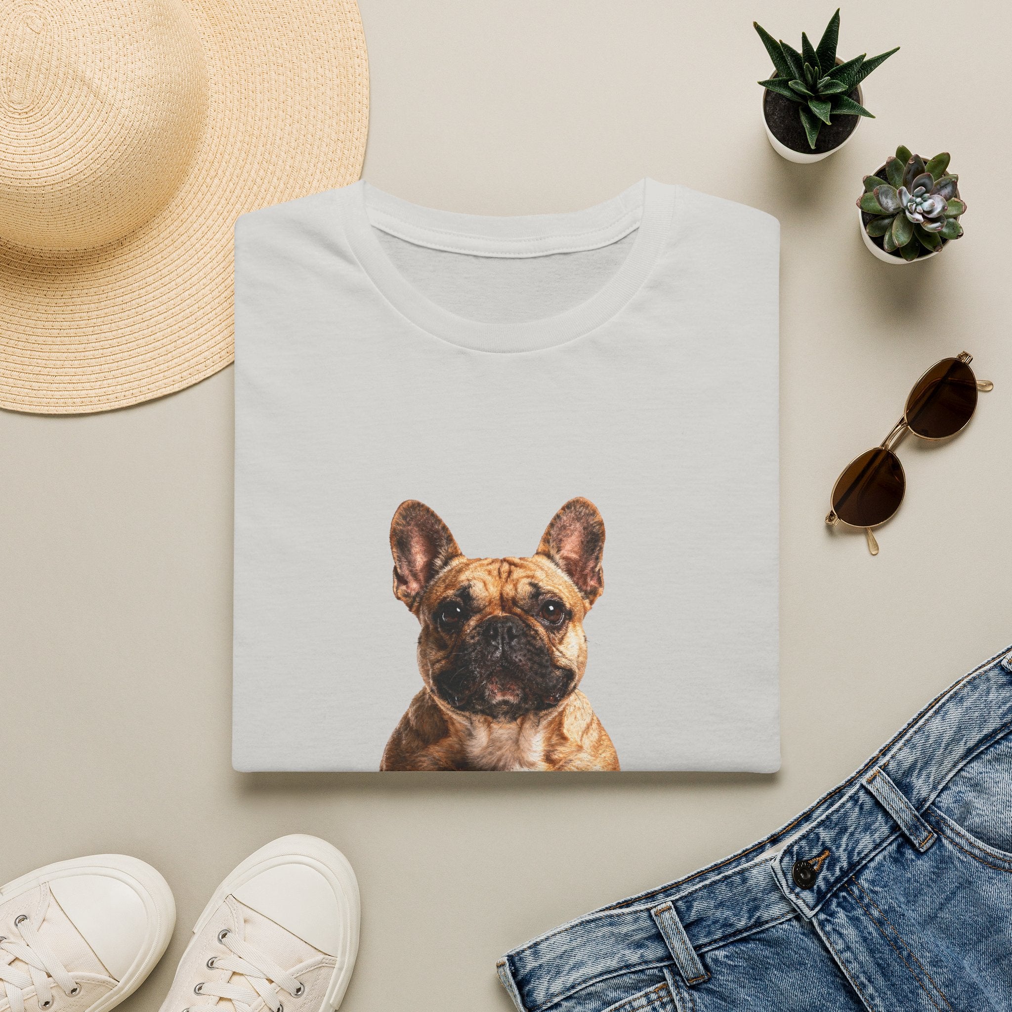 French Bulldog Fine Art Photorealistic Portrait Shirt | Personalized French Bulldog Mom Tee | French Bulldog Lover Gift | Brissa Keepsake