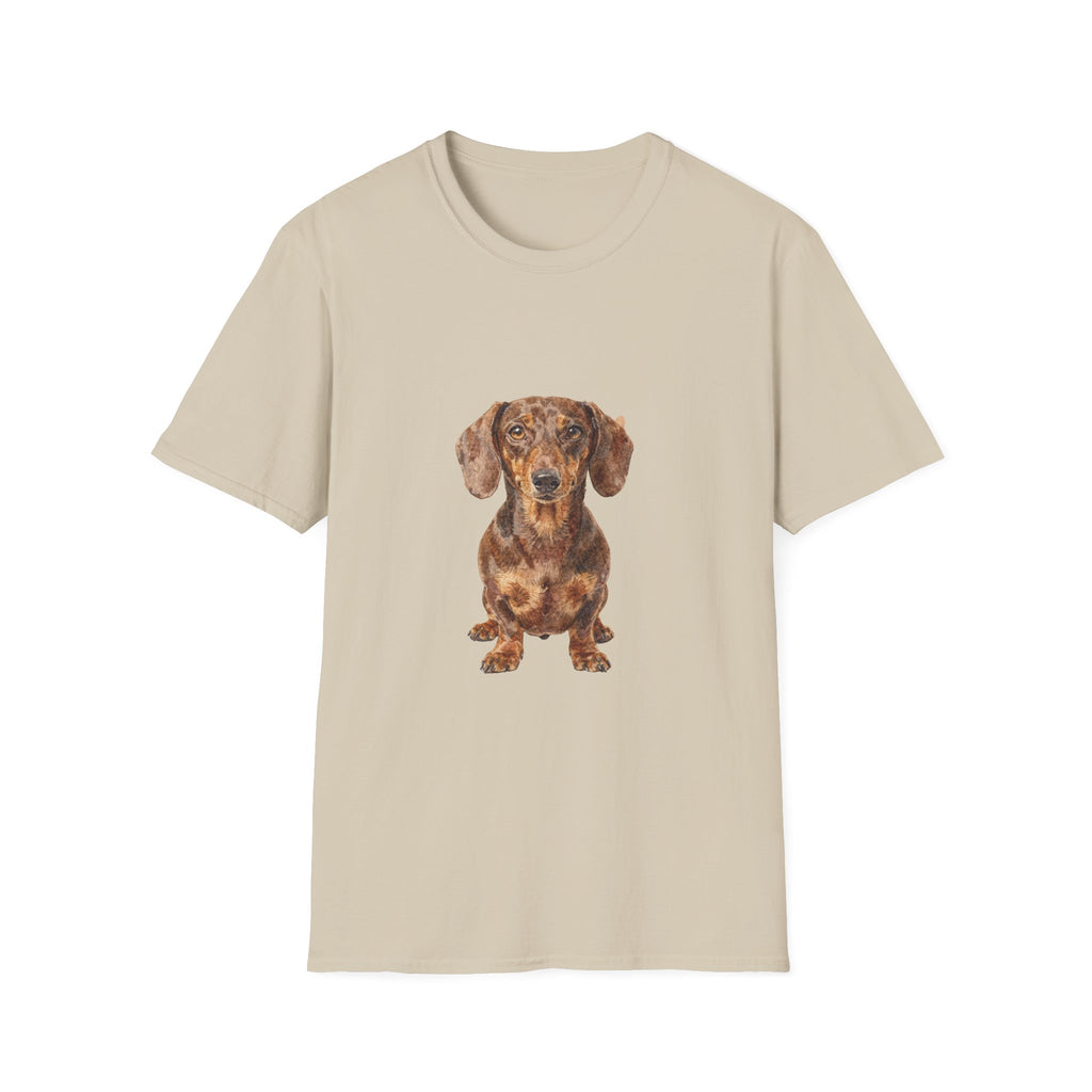 Dachshund Watercolor Portrait Shirt | Personalized Dachshund Mom Tee | Dachshund Lover Gift | Brissa Keepsake