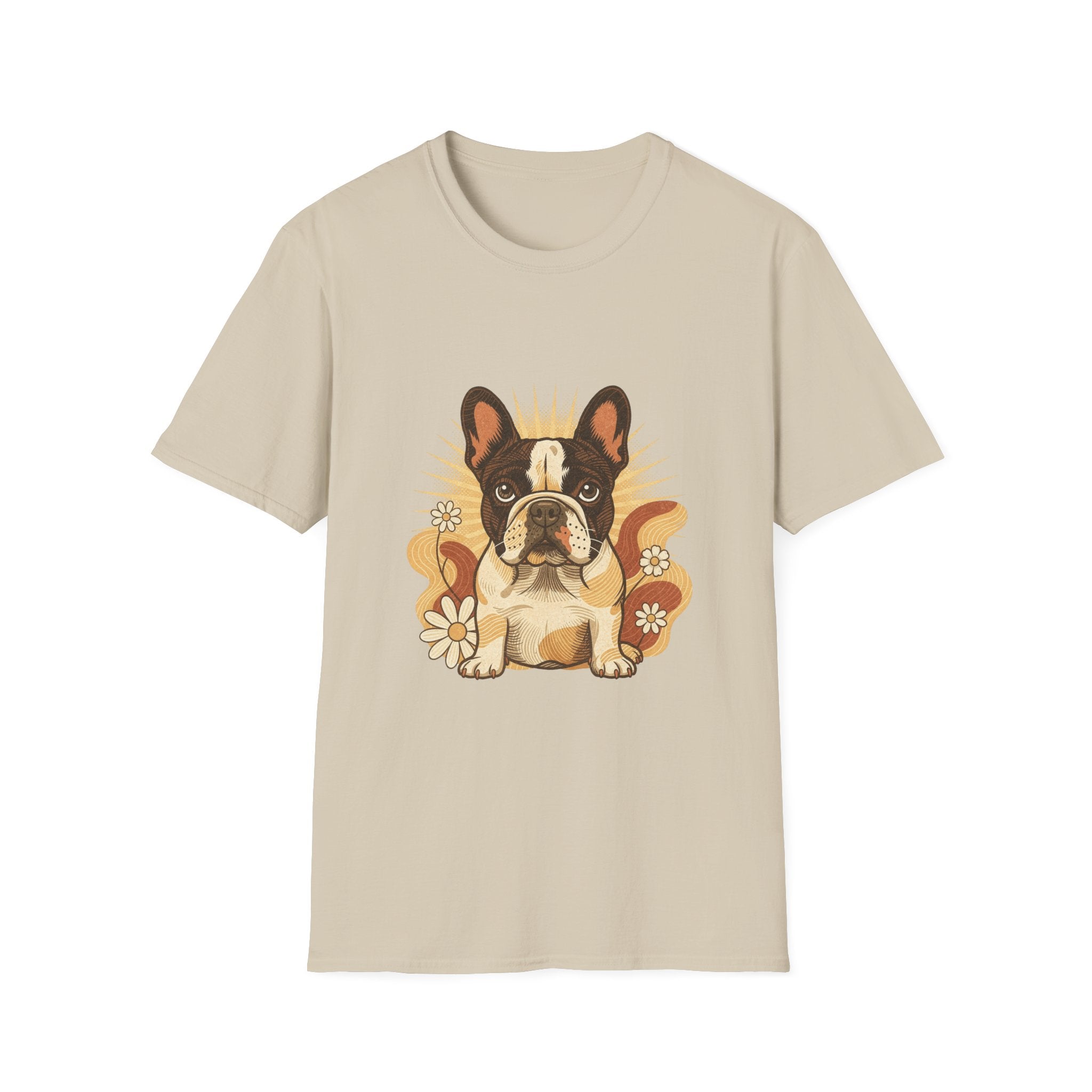 French Bulldog Retro Groovy 70S Design Shirt | Personalized French Bulldog Mom Tee | French Bulldog Lover Gift | Brissa Keepsake