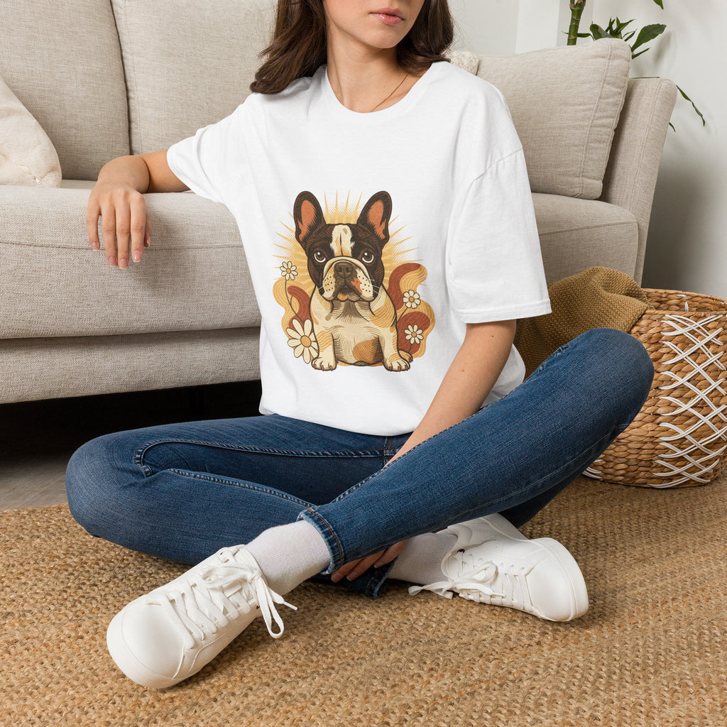 French Bulldog Retro Groovy 70S Design Shirt | Personalized French Bulldog Mom Tee | French Bulldog Lover Gift | Brissa Keepsake