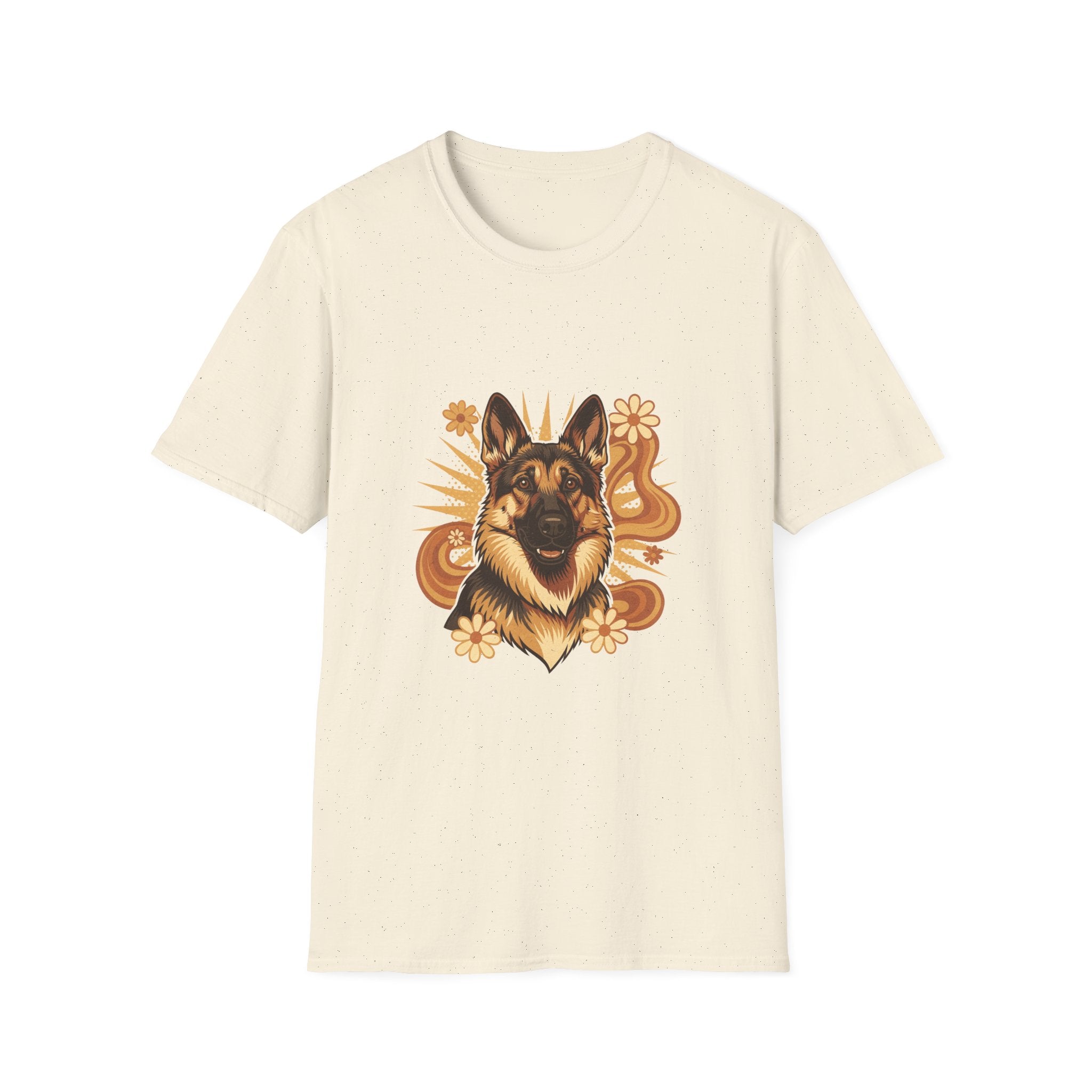 German Shepherd Retro Groovy 70S Design Shirt | Personalized German Shepherd Mom Tee | German Shepherd Lover Gift | Brissa Keepsake
