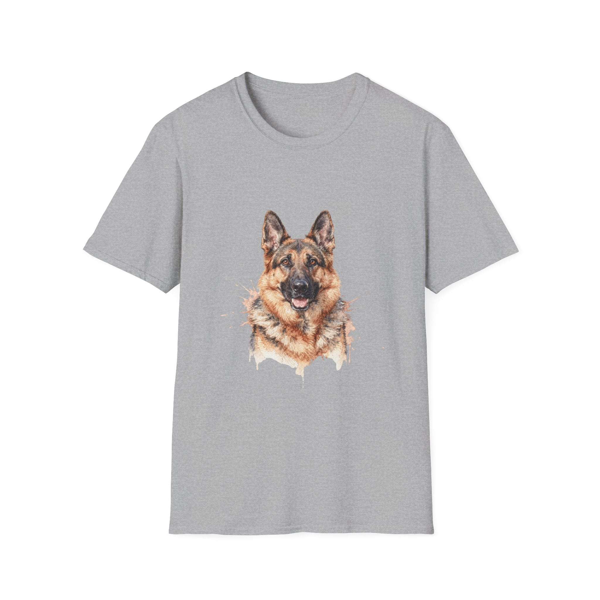 German Shepherd Watercolor Portrait Shirt | Personalized German Shepherd Mom Tee | German Shepherd Lover Gift | Brissa Keepsake
