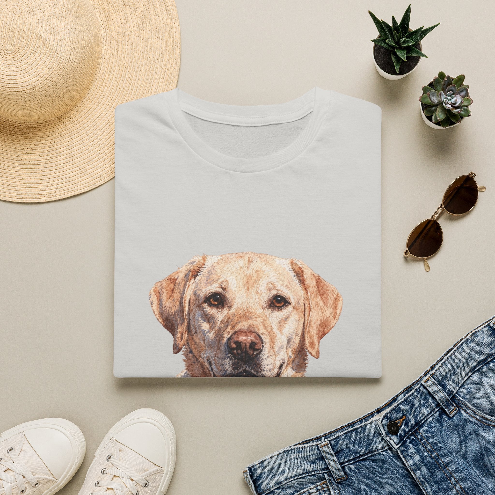Labrador Watercolor Portrait Shirt | Personalized Labrador Mom Tee | Labrador Lover Gift | Brissa Keepsake