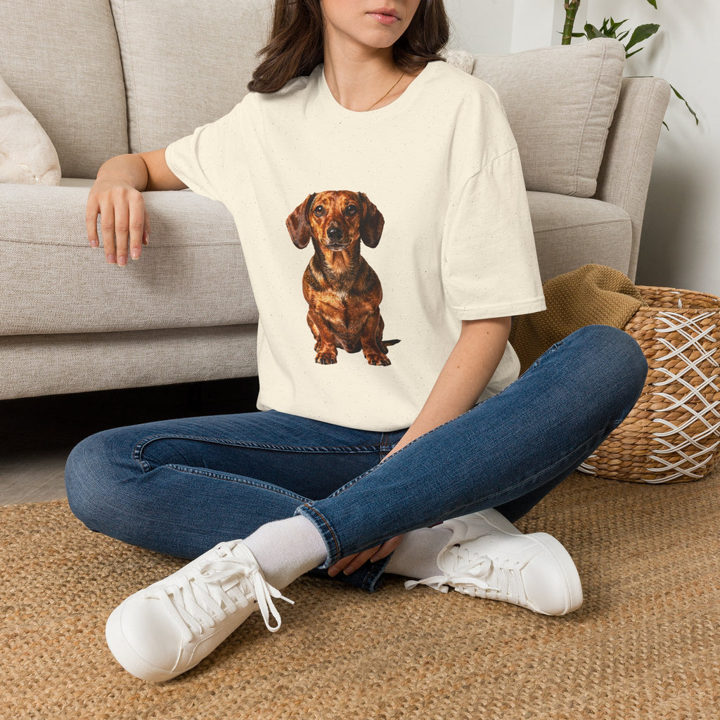 Dachshund Fine Art Photorealistic Portrait Shirt | Personalized Dachshund Mom Tee | Dachshund Lover Gift | Brissa Keepsake