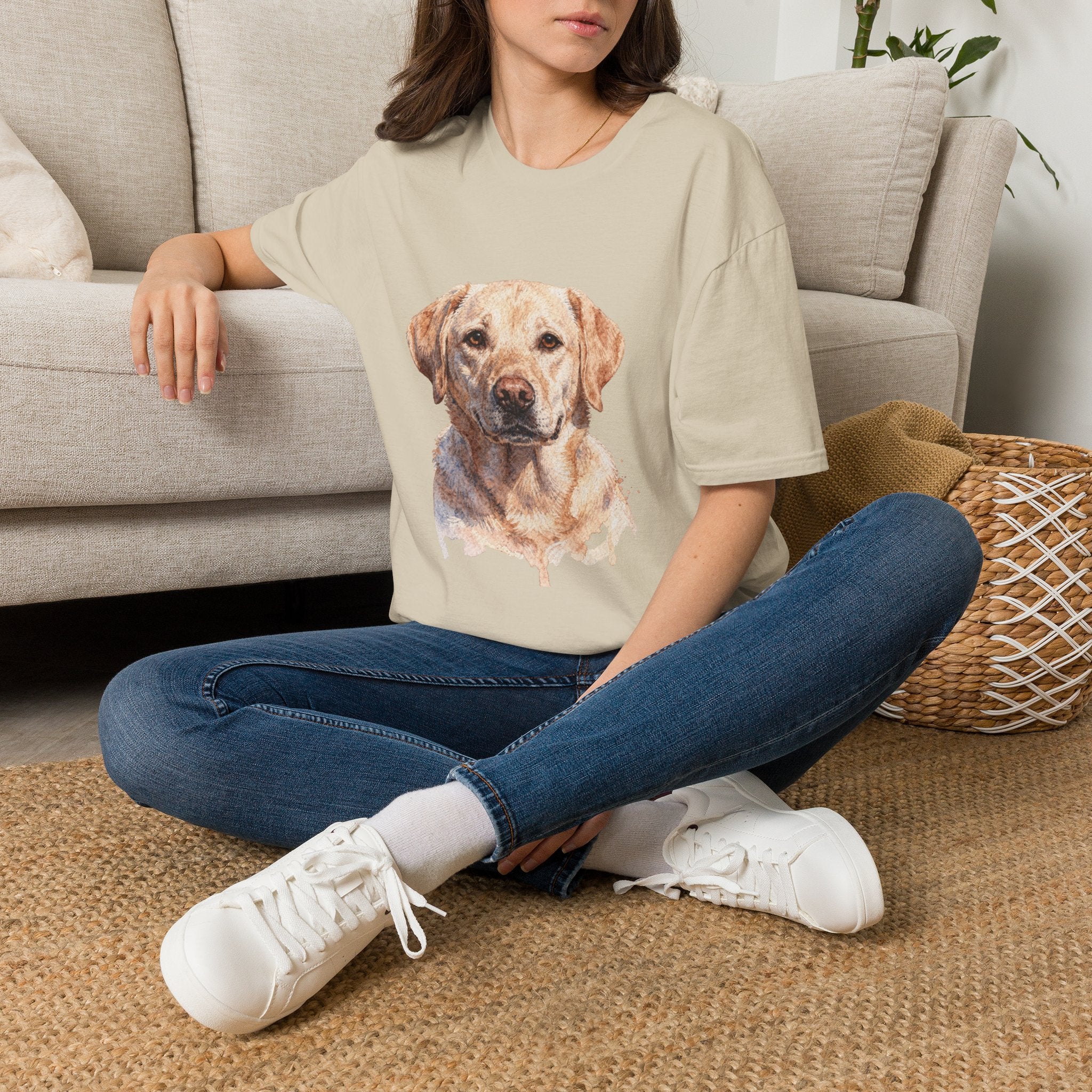 Labrador Watercolor Portrait Shirt | Personalized Labrador Mom Tee | Labrador Lover Gift | Brissa Keepsake