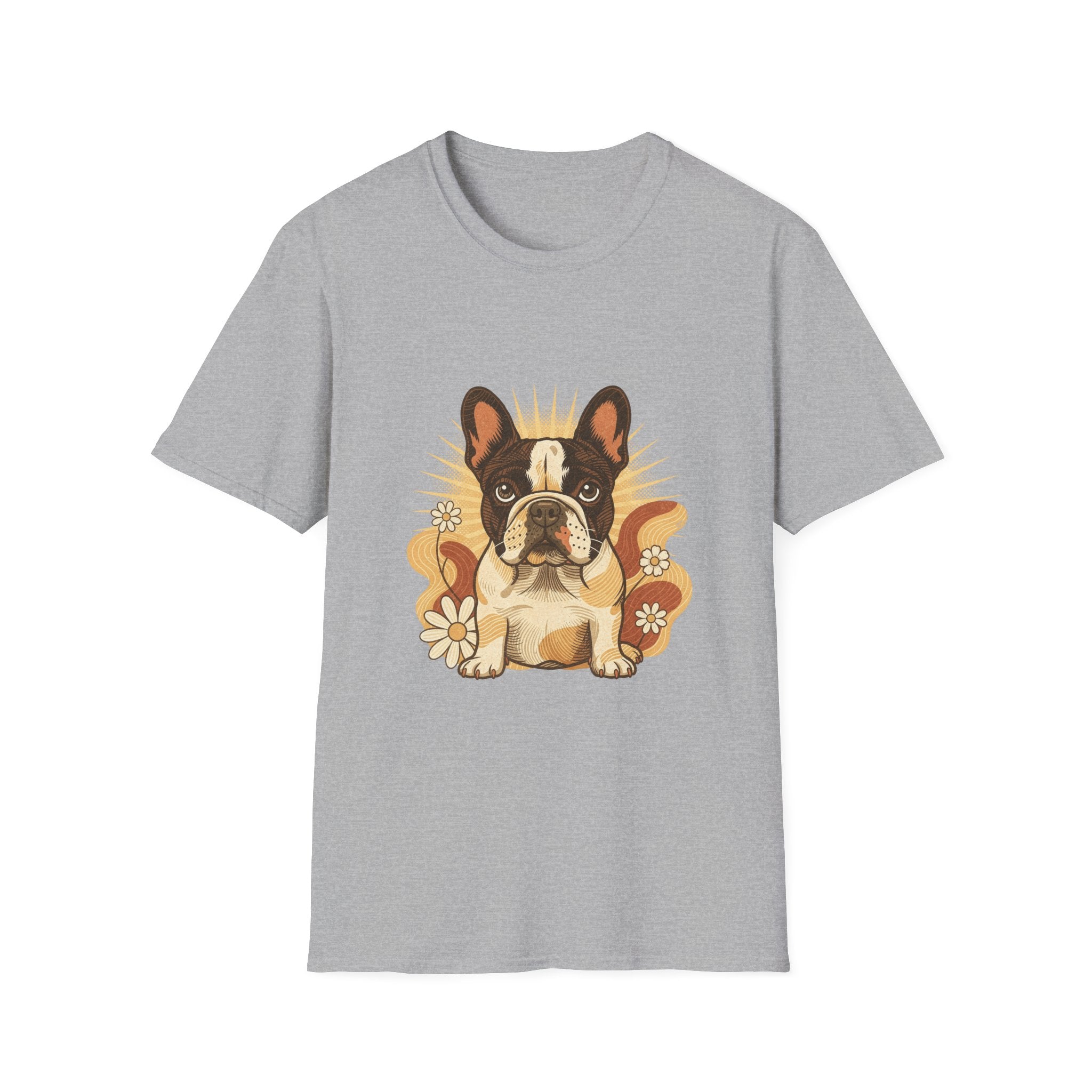 French Bulldog Retro Groovy 70S Design Shirt | Personalized French Bulldog Mom Tee | French Bulldog Lover Gift | Brissa Keepsake