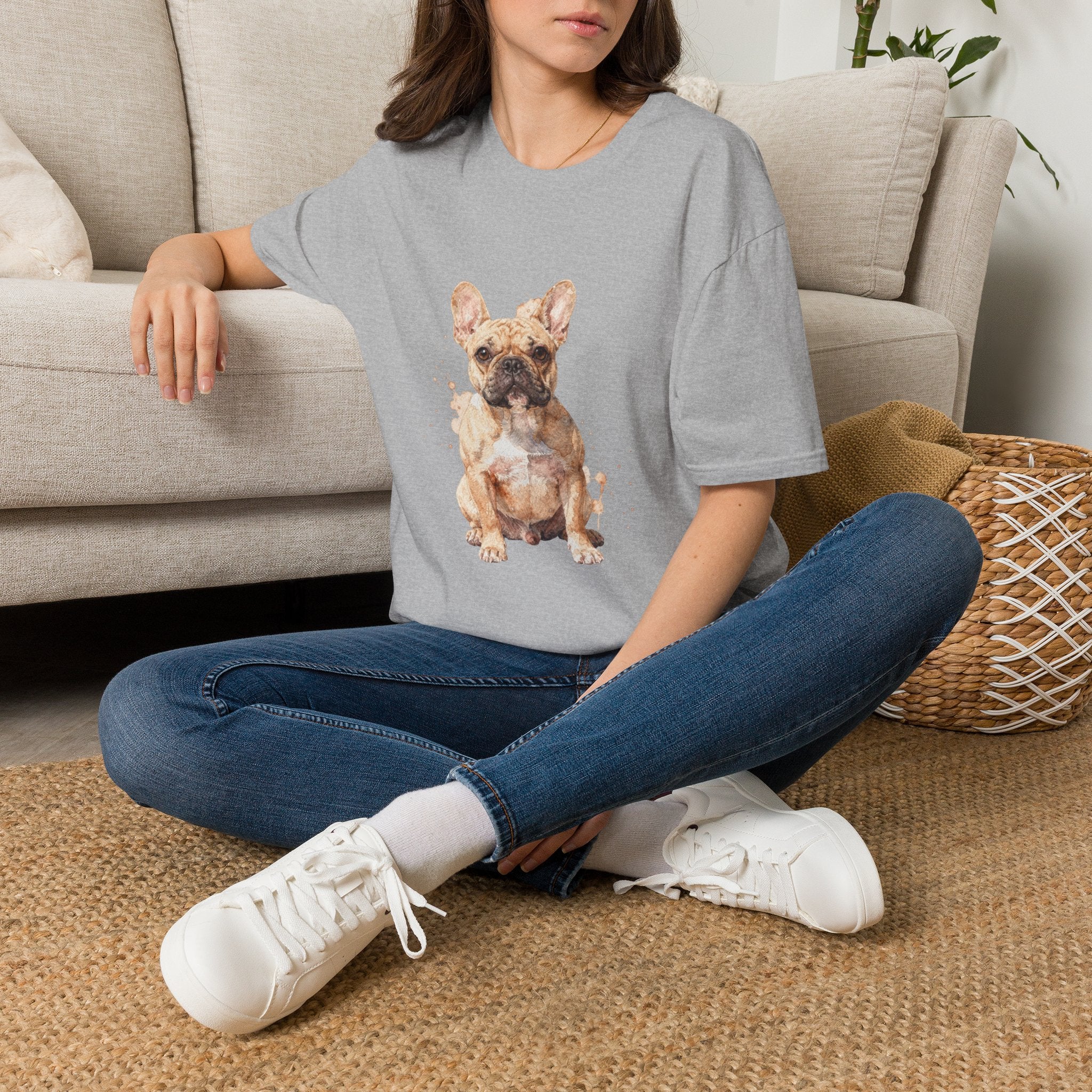 French Bulldog Watercolor Portrait Shirt | Personalized French Bulldog Mom Tee | French Bulldog Lover Gift | Brissa Keepsake