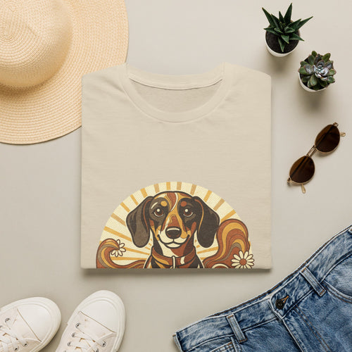 Dachshund Retro Groovy 70S Design Shirt | Personalized Dachshund Mom Tee | Dachshund Lover Gift | Brissa Keepsake